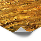 Poster Terrain coulé (les Furrows) par Vincent van Gogh (Coin)