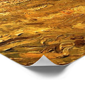 Poster Terrain coulé (les Furrows) par Vincent van Gogh (Coin)