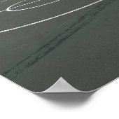 Poster terrain de basket-ball (Coin)
