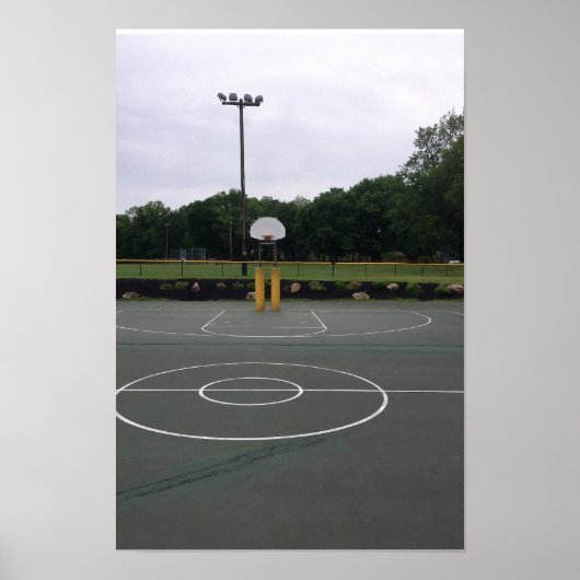 Poster terrain de basket-ball (Devant)