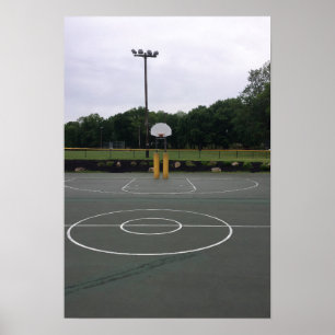 Poster terrain de basket-ball