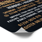 Poster terrain de basket-ball, cours de basket-ball (Coin)