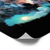 Poster Terrain de chasse au loup gris1 (Coin)