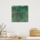Poster Terrain de fleurs à Litzlberg Klimt, Paysage Vinta (Cuisine)