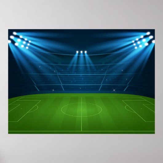 Poster Terrain de football (Devant)