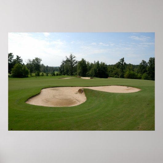 Poster terrain de golf (Devant)
