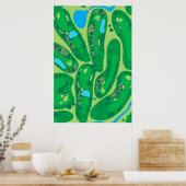 Poster terrain de golf par golf green (Cuisine)