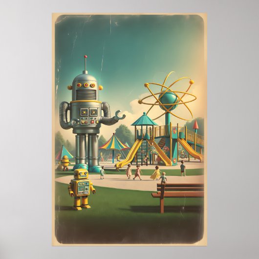 Poster Terrain de jeu Whimsical de l'âge atomique - Futur (Devant)