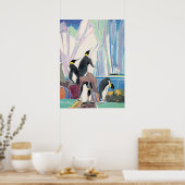 Poster terrain de pingouin (Cuisine)