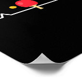 Poster Terrain de tennis de table amusant (Coin)