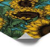 Poster Terrain de tournesol (Coin)