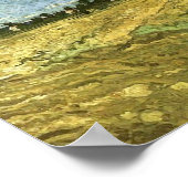 Poster Terrain Fleuri, Peinture Van Gogh (Coin)