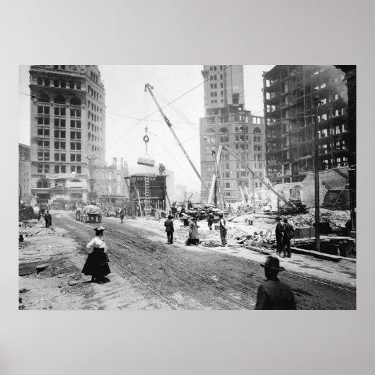 Poster Terrain instable : 1906 (Devant)