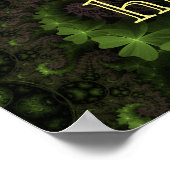 Poster Terrain Shamrock de Saint-Patrick (Coin)