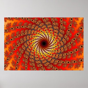 Poster Terrapin Spin Fractal Art