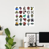 Poster Terrarias All Boss (Bureau à domicile)