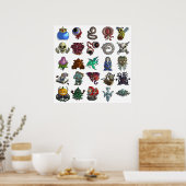 Poster Terrarias All Boss (Cuisine)