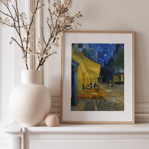 Poster Terrasse de café la nuit Vincent van Gogh