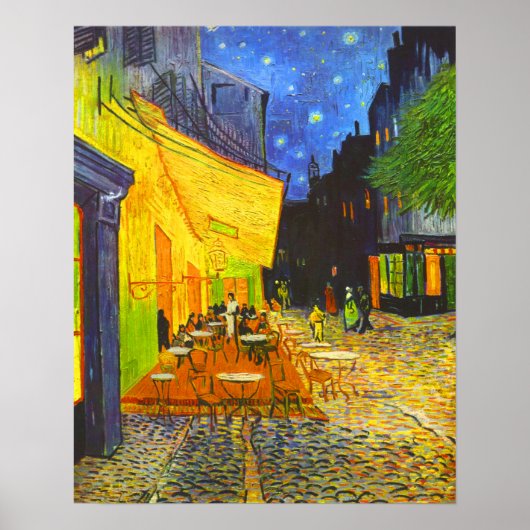 Poster Terrasse du Café la Nuit (Devant)