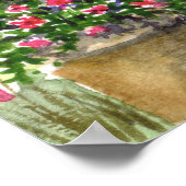 Poster Terrasse du Manor House à Heslington York (Coin)