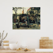 Poster Terrasse d'un Café, Montmartre par Vincent van Gog (Cuisine)