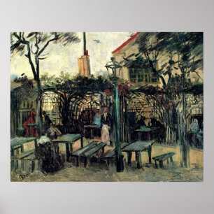 Poster Terrasse d'un Café sur Montmartre La Guinguette