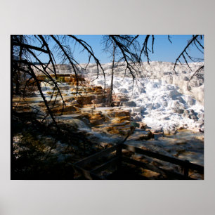 Poster Terrasse en calcaire Mammoth Hot Spring Yellowston