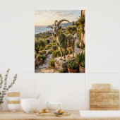 Poster Terrasse lumineuse du chèvre romarin (Cuisine)