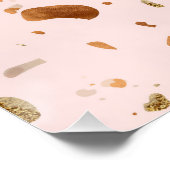Poster Terrazzo Rose Blush Avec Spots De Cuivre Or (Coin)