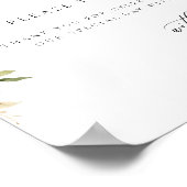 Poster Terre Automne Floral Mariage Faveur (Coin)