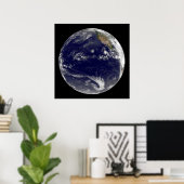 Poster Terre Avec Trois Cyclones Tropicaux Dans Le Pacifi (Bureau à domicile)
