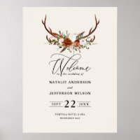 terre cuite rouille floral cerf mariage accueil mo