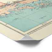 Poster Terre de Feu, Îles Malouines, Argentine (Coin)