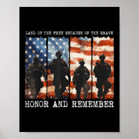 Terre De La Liberté À Cause De L'Honneur Brave Et