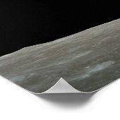 Poster Terre de la planète au-dessus de la lune (Coin)