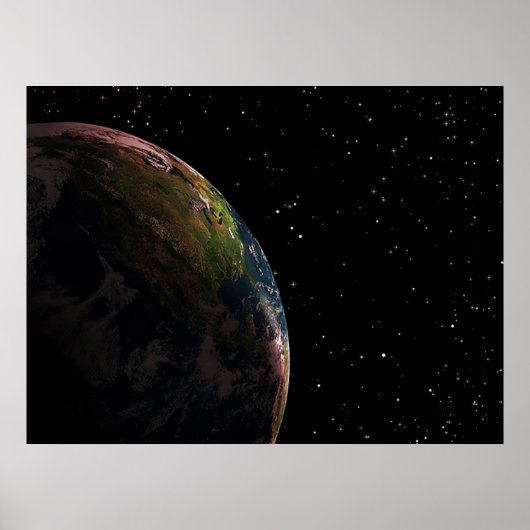 Poster Terre de l'espace (Devant)