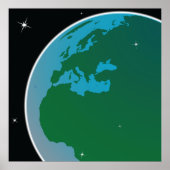 Poster Terre de l'espace (Devant)