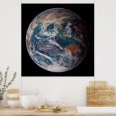 Poster Terre de marbre bleu (hémisphère oriental) (Cuisine)