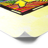 Poster Terre des mille arcs-en-ciel (Coin)