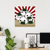 Poster Terre des Onigiri montants (Bureau à domicile)