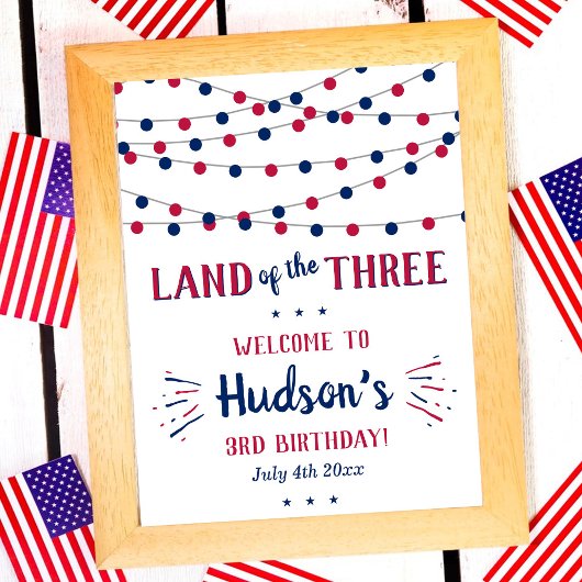 Poster Terre Des Trois ! 4 juillet 3ème anniversaire