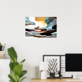 Poster Terre du ciel peu profond 2 (Bureau à domicile)