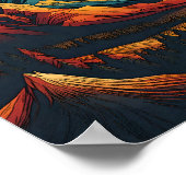 Poster Terre du soleil levant (Coin)