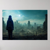 Poster Terre dystopique future civilisation perdue apocal (Devant)