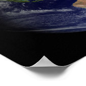 Poster Terre entière de l'espace montrant Australie (Coin)