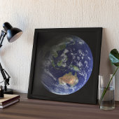 Poster Terre entière de l'espace montrant Australie