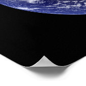 Poster Terre entière montrant l'Amérique du Nord (Coin)