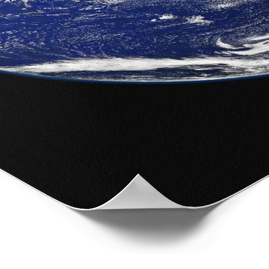 Poster Terre entière montrant l'hémisphère occidental (Coin)