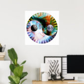 Poster Terre et espace (Bureau à domicile)