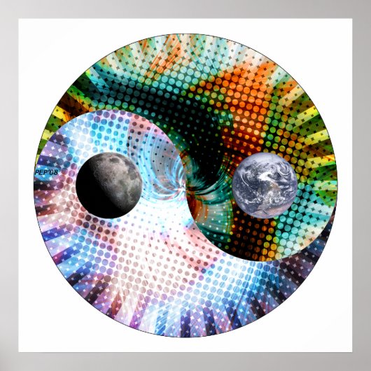 Poster Terre et espace (Devant)